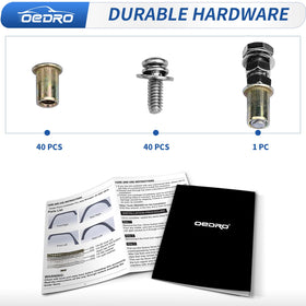 OEDRO installation manual and boxed kit ready for unpacking and fitment
