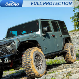 OEDRO flare next to Jeep wheel to show size and tire clearance