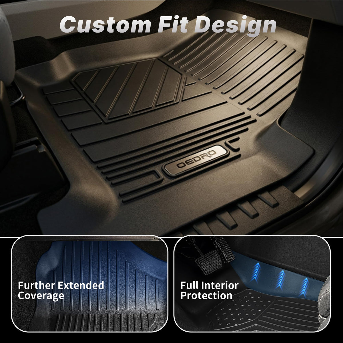 OEDRO front driver-side mat fitted precisely for secure benefit