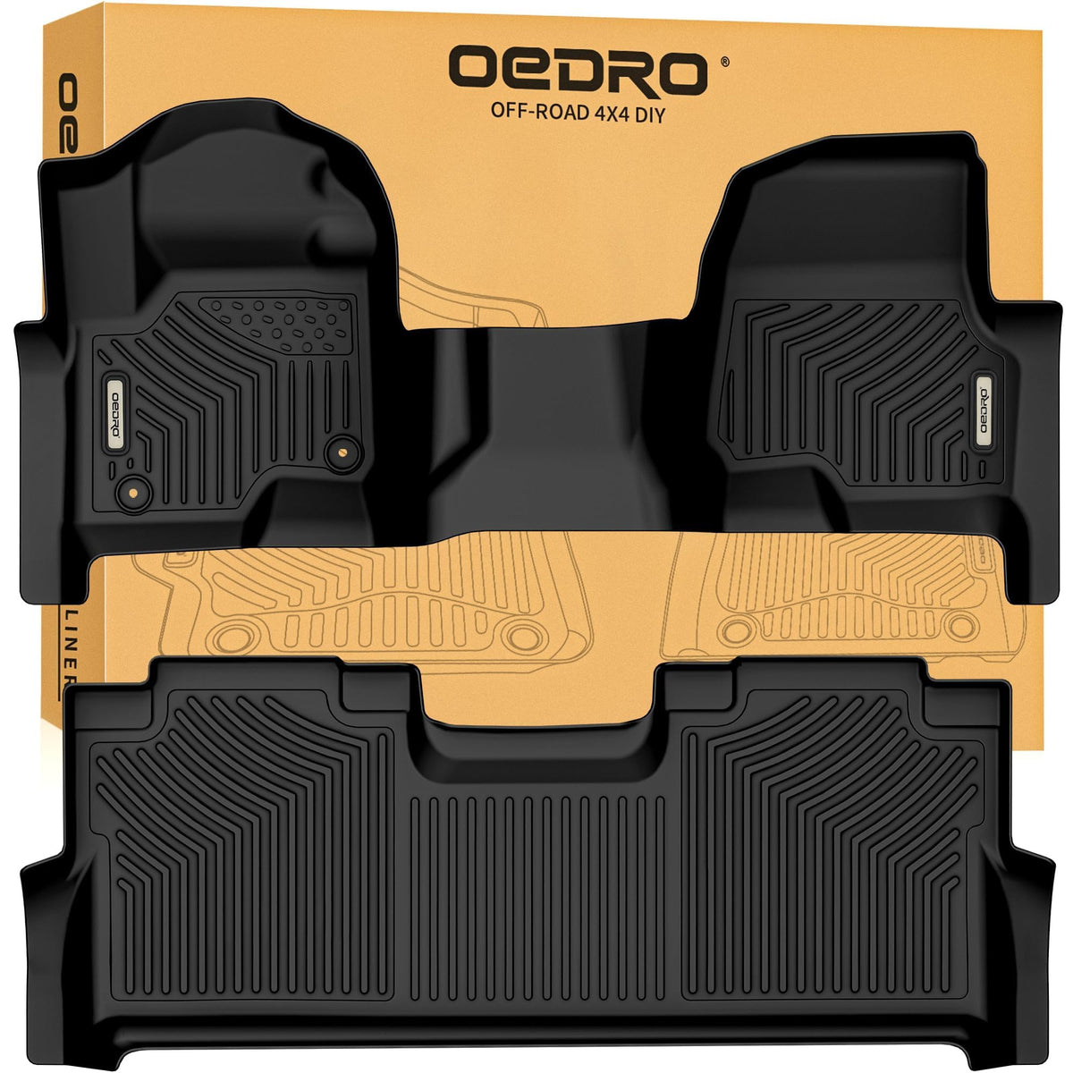 OEDRO front installed mat showing full coverage and easy protection