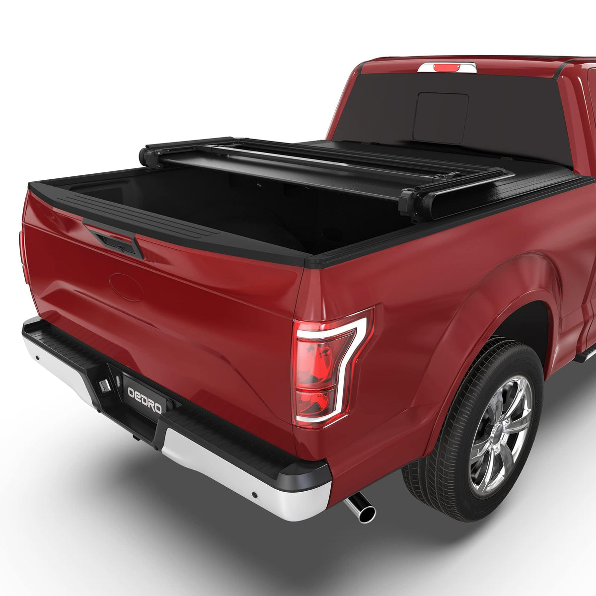 OEDRO front view installed on F-150 showing sleek protection and improved aerodynamics