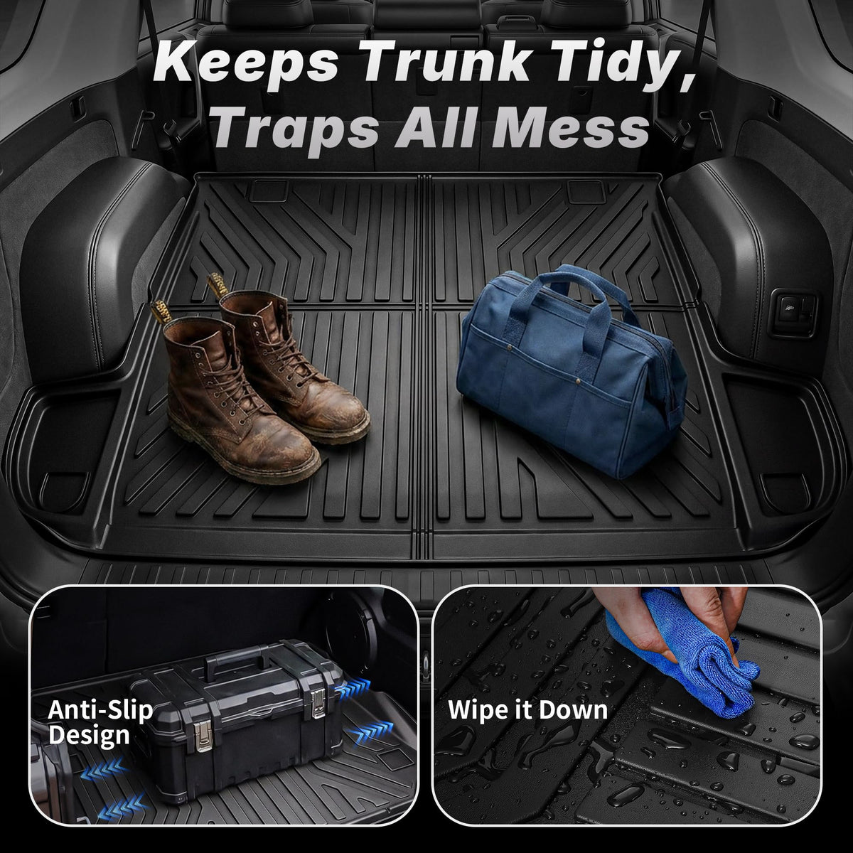 OEDRO installed in 4Runner front row for secure floor coverage