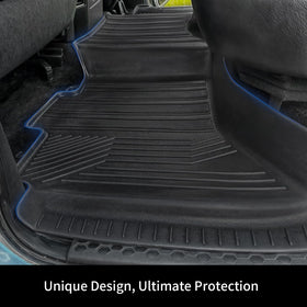 OEDRO installed passenger side demonstrating raised edges trapping debris