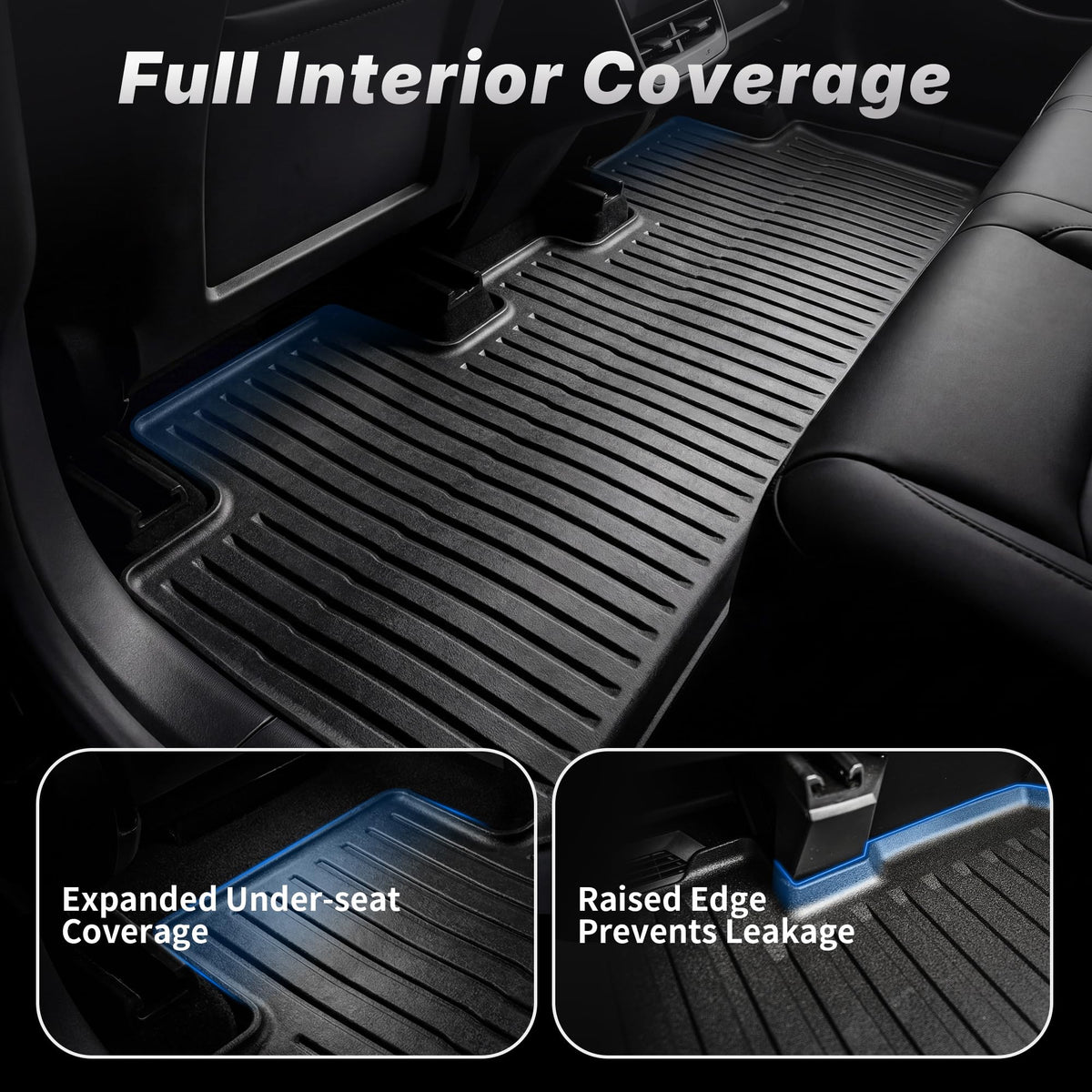 OEDRO trunk well storage liner detail showing precise fit and stain protection benefit