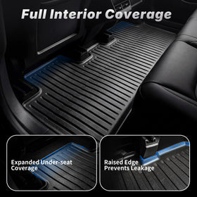 OEDRO trunk well storage liner detail showing precise fit and stain protection benefit