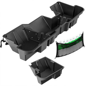 OEDRO front view of under seat storage showing sleek fit and extra capacity