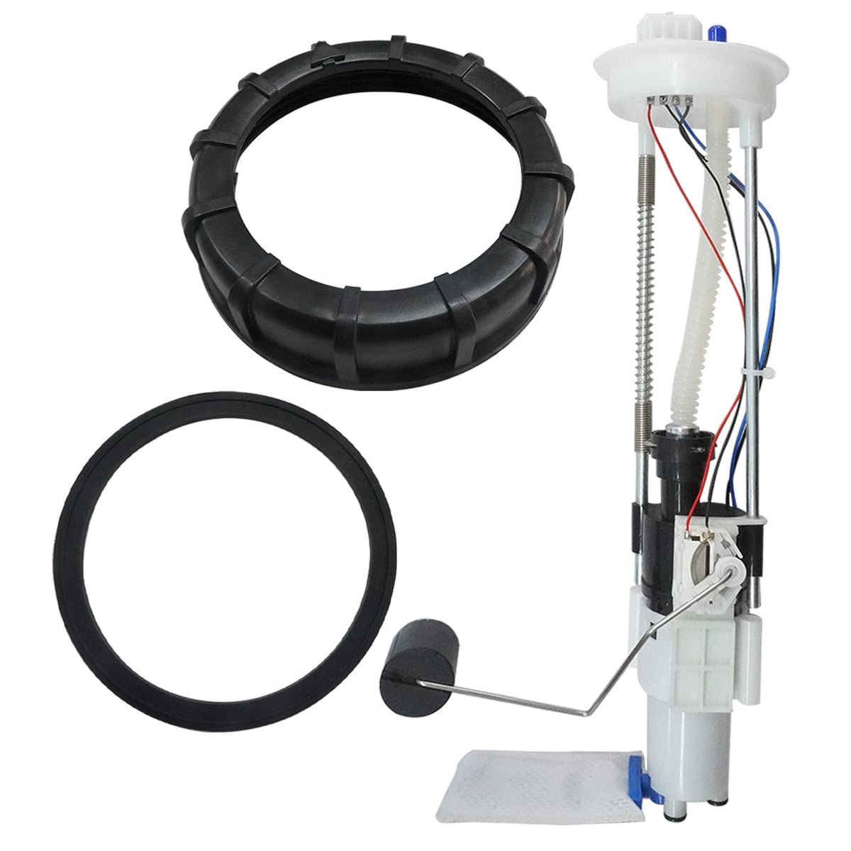 OEKITS fuel pump assembly front view showing connector and mounting, ensures easy replacement