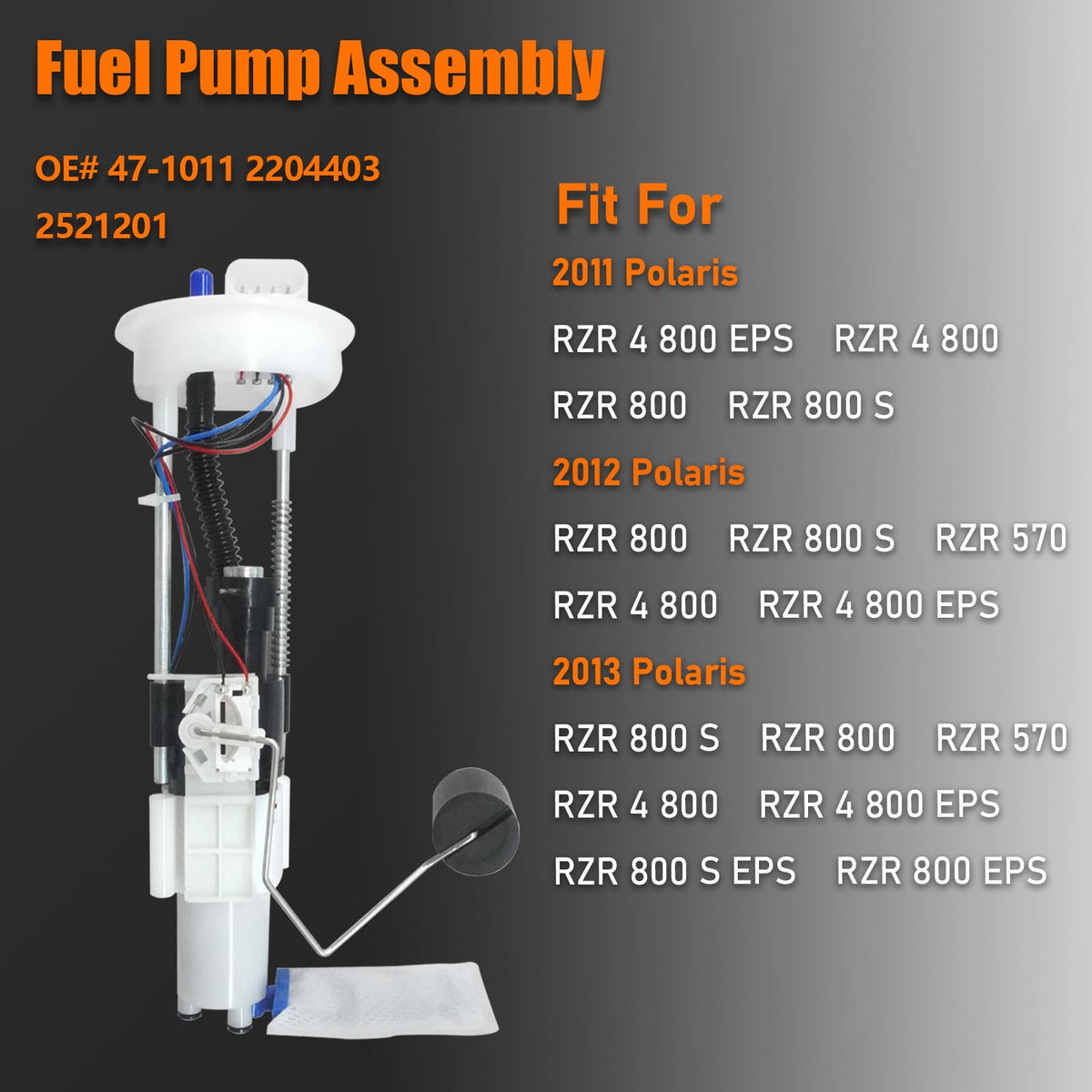 OEKITS close-up of electric pump component for consistent fuel flow