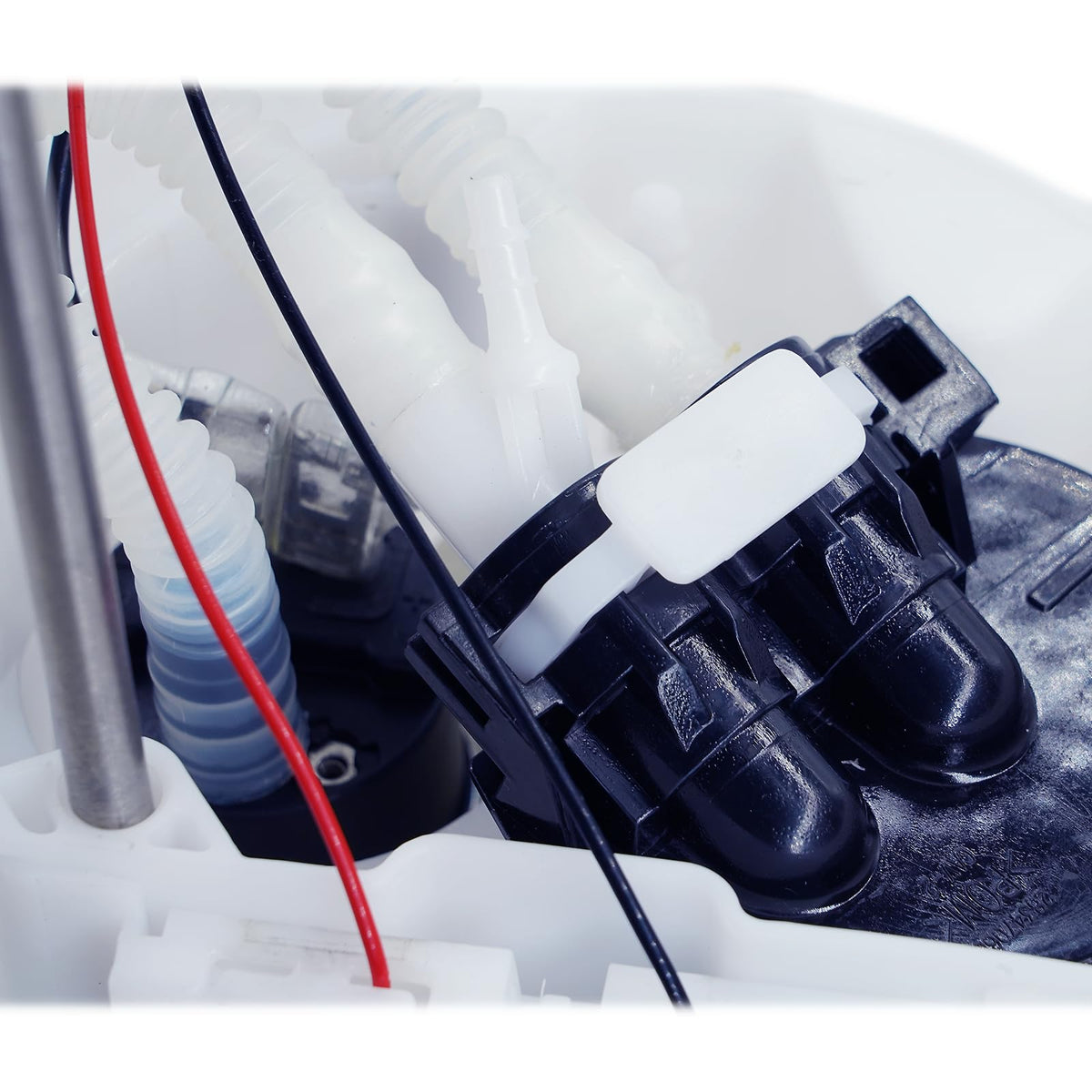 OEKITS pump installed in Club Car fuel tank showing direct-fit benefit
