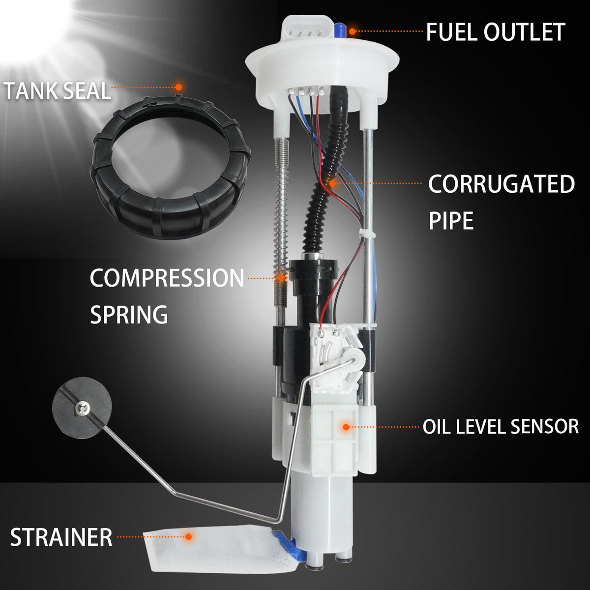 OEKITS retaining nut and gasket included for leak-free seal
