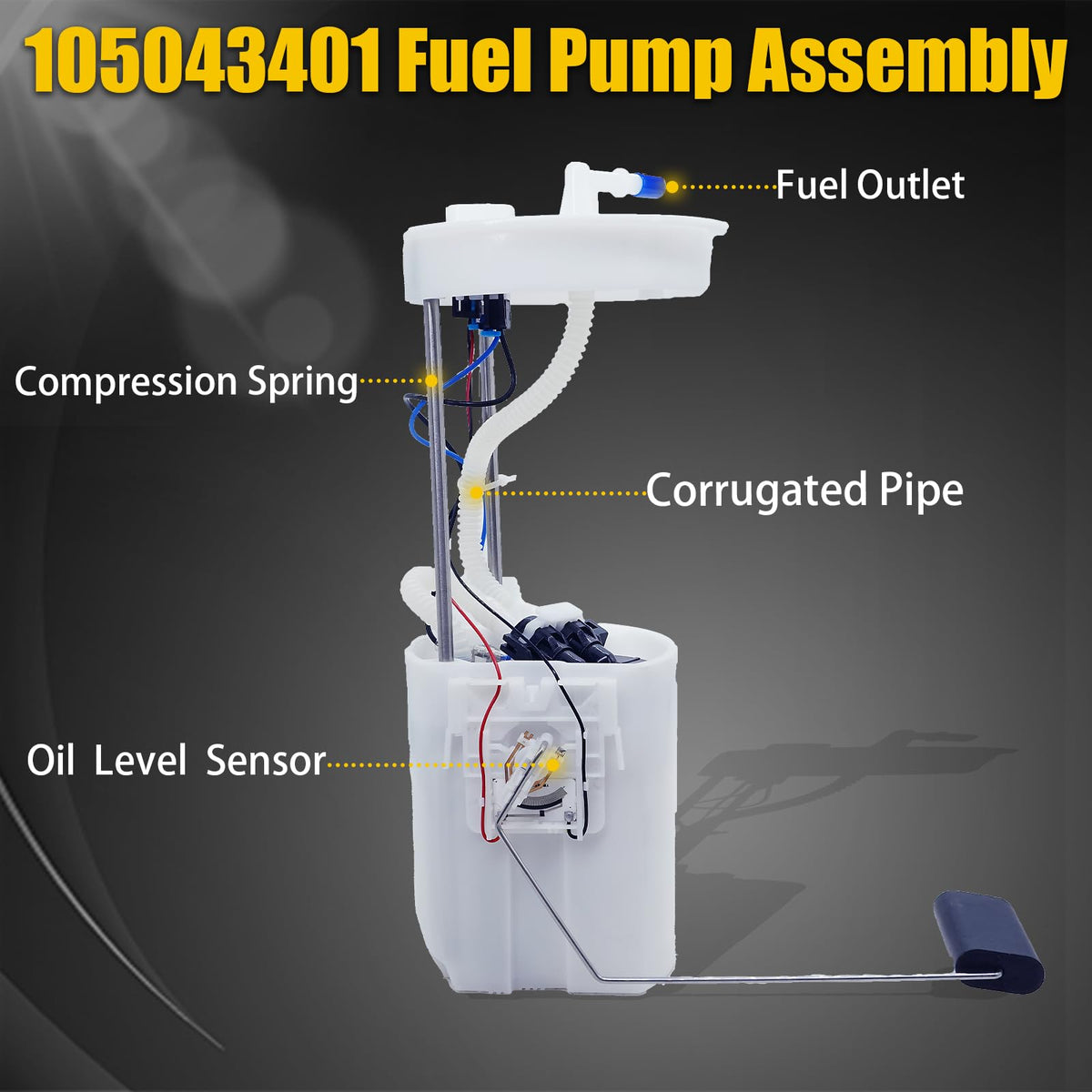 OEKITS side-mounted sensor visible ensuring consistent fuel readings