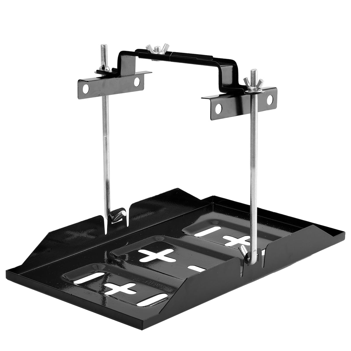 OEMASSIVE tray front view showing sturdy base and anti-rust finish for secure mounting