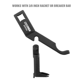 OEMTOOLS close-up of compressor jaw showing secure grip and precise control benefit