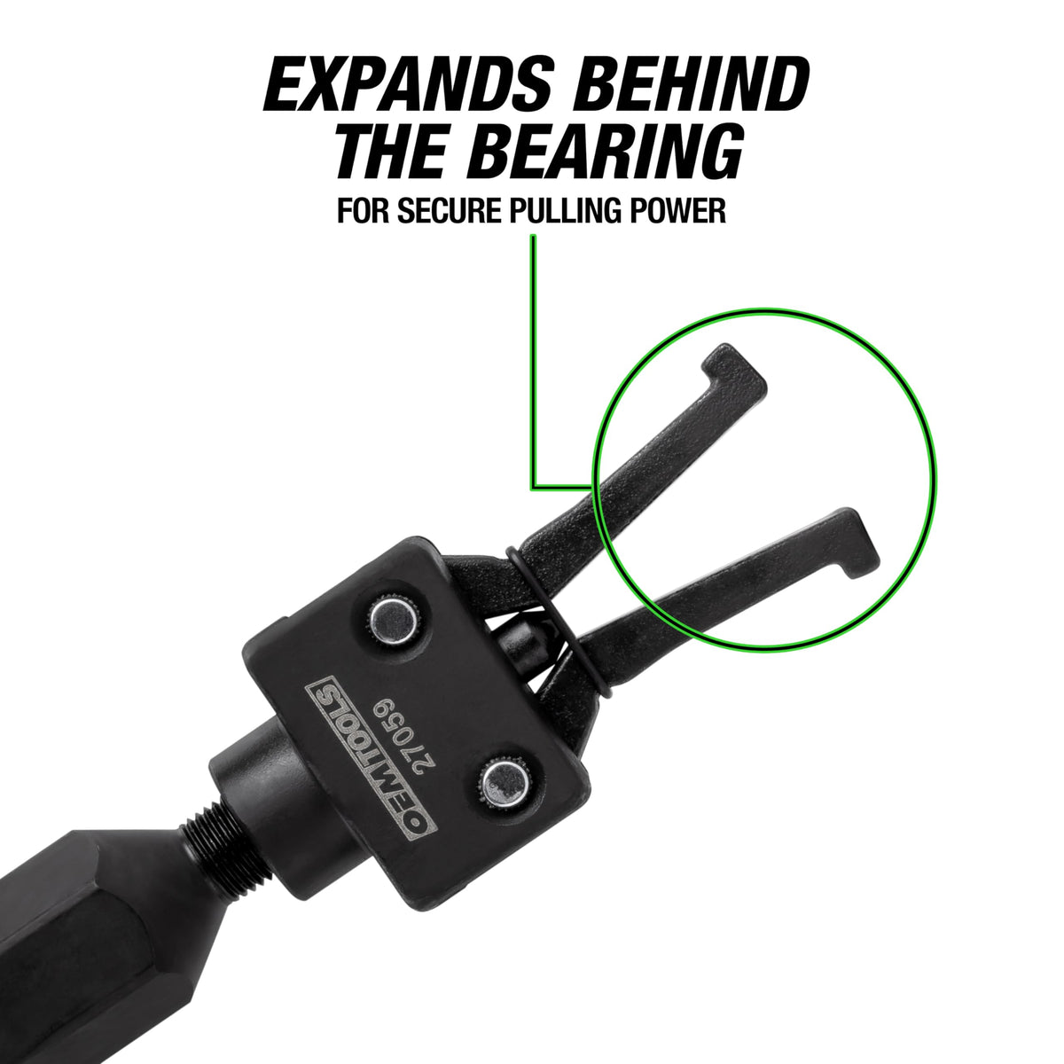 OEMTOOLS 27059 in use extracting a pilot bearing for efficient removal