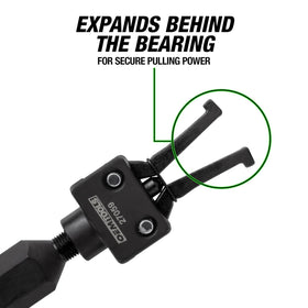 OEMTOOLS 27059 in use extracting a pilot bearing for efficient removal