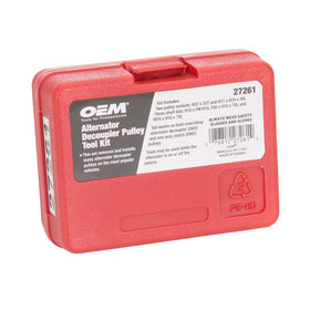OEMTOOLS kit in open case beside tape measure showing compact storage benefit
