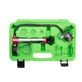 OEMTOOLS adapter fittings array demonstrating compatibility with many radiator necks