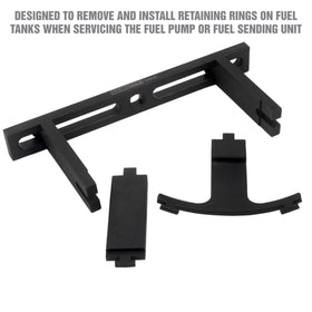 OEMTOOLS adjustment track showing arm positions and measurement range for correct fit