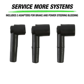 OEMTOOLS three brake bleeder adapters arranged for quick selection benefit