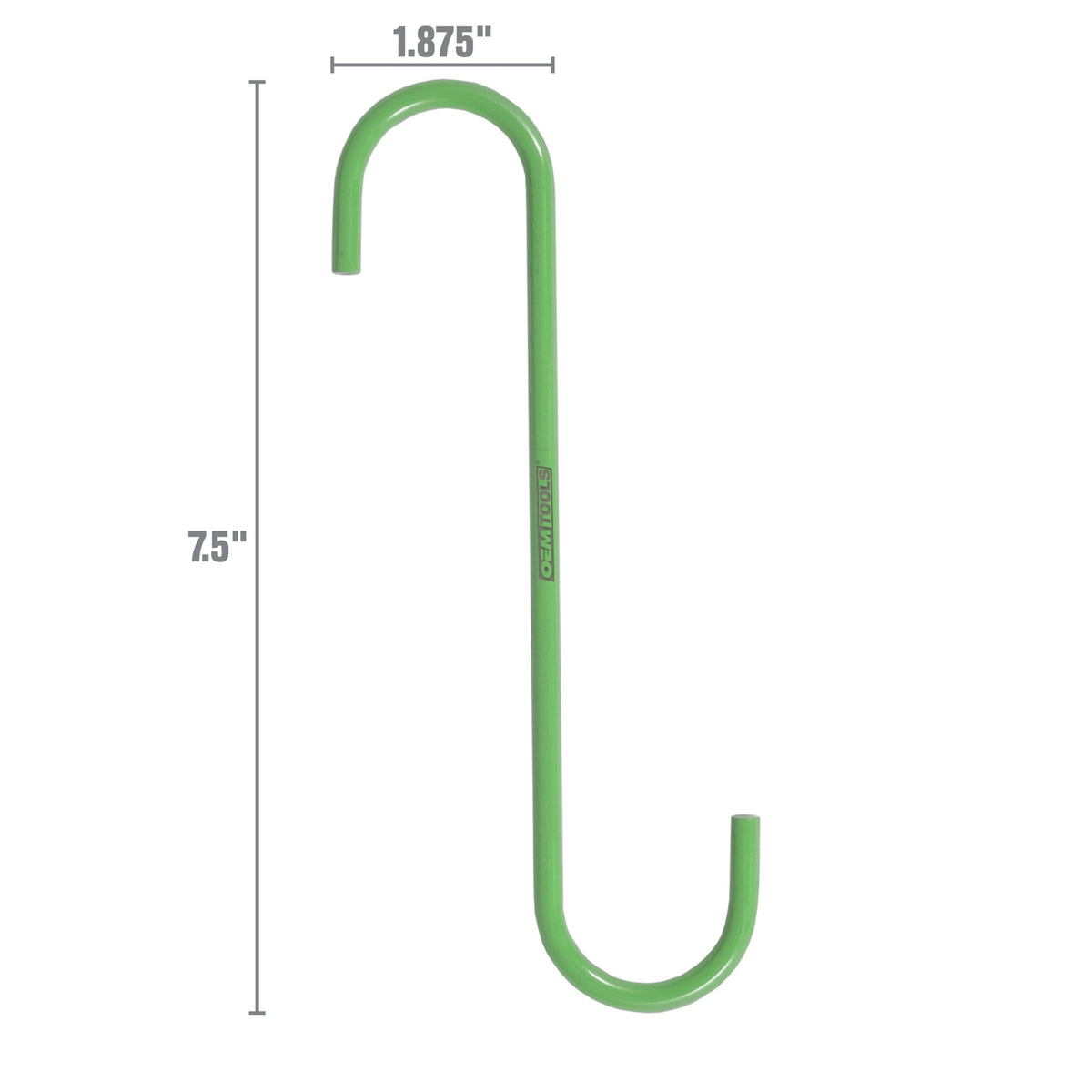 OEMTOOLS close-up of hook detail highlighting durable powder coat and secure cradle benefit