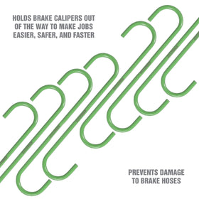 OEMTOOLS hi-vis green hanger undercar view for quick locating tools and improved safety