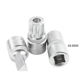 OEMTOOLS triple-square 16mm tamper-proof socket close-up preventing fastener damage