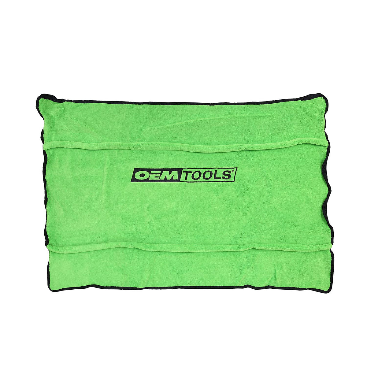 OEMTOOLS front view of green fender cover showing full size protection