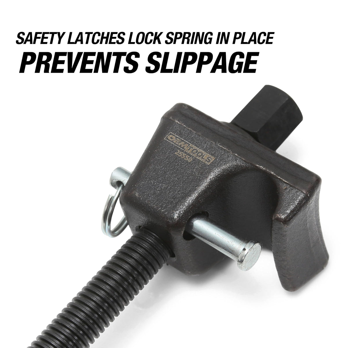 OEMTOOLS heat-treated forcing screw close-up for smooth, durable operation benefit