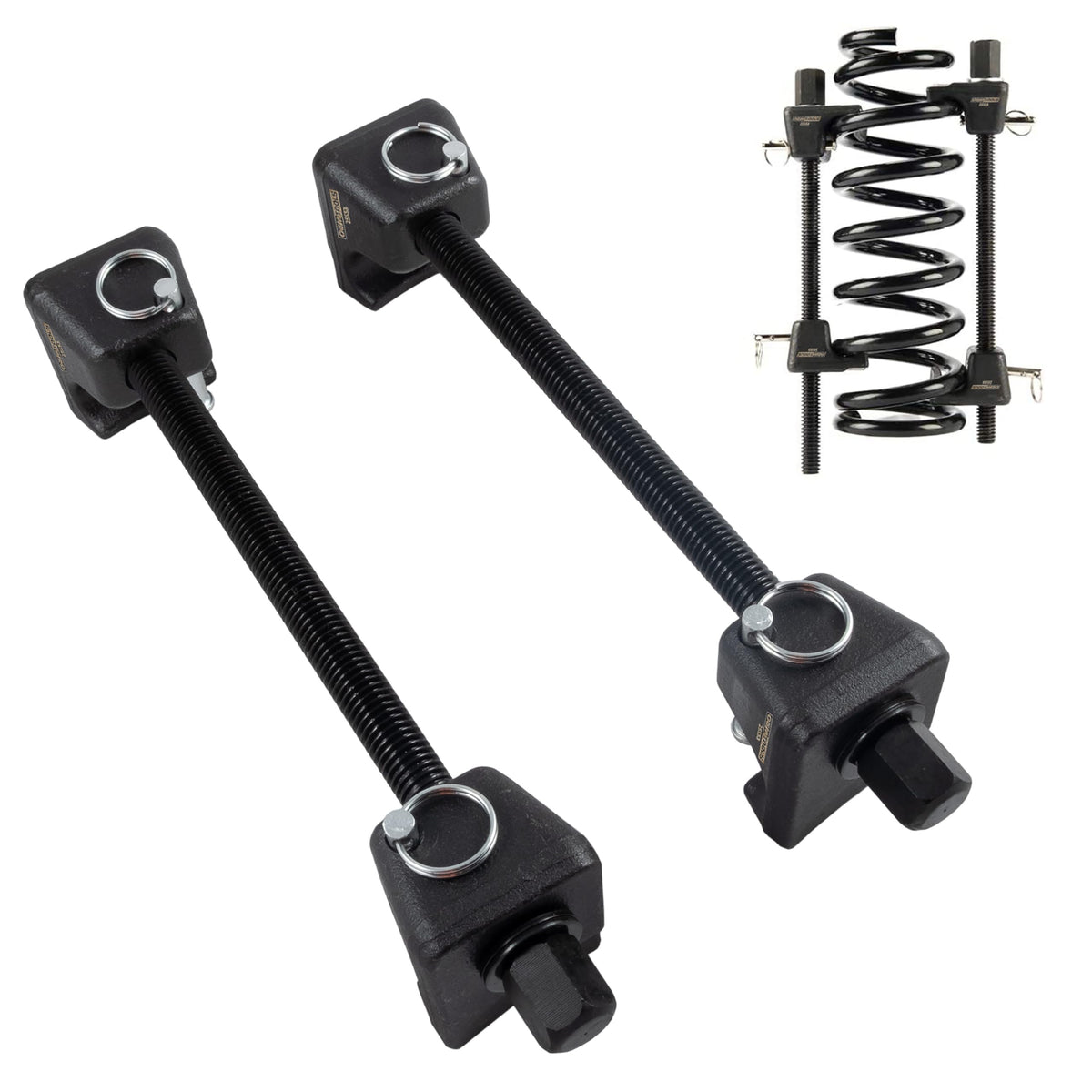 OEMTOOLS front view of compressor showing wide contact bars and clear safety benefit