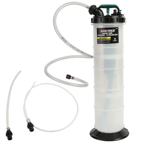 OEMTOOLS front view of fluid extractor showing compact design and quick use