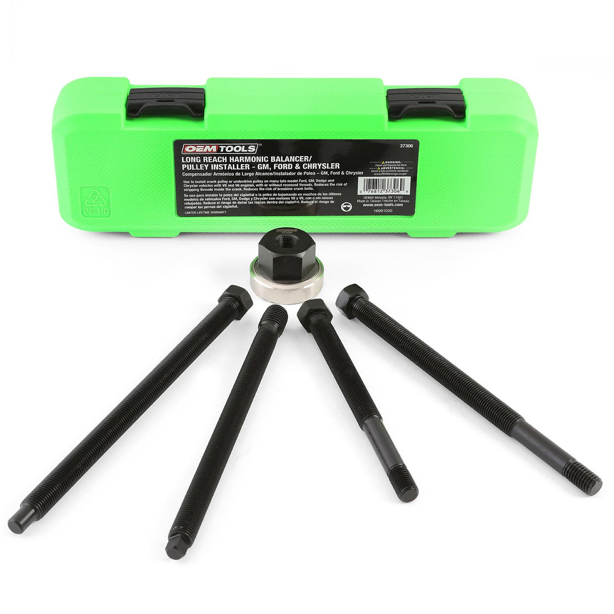 OEMTOOLS front view of kit open showing organized case and components, durable storage