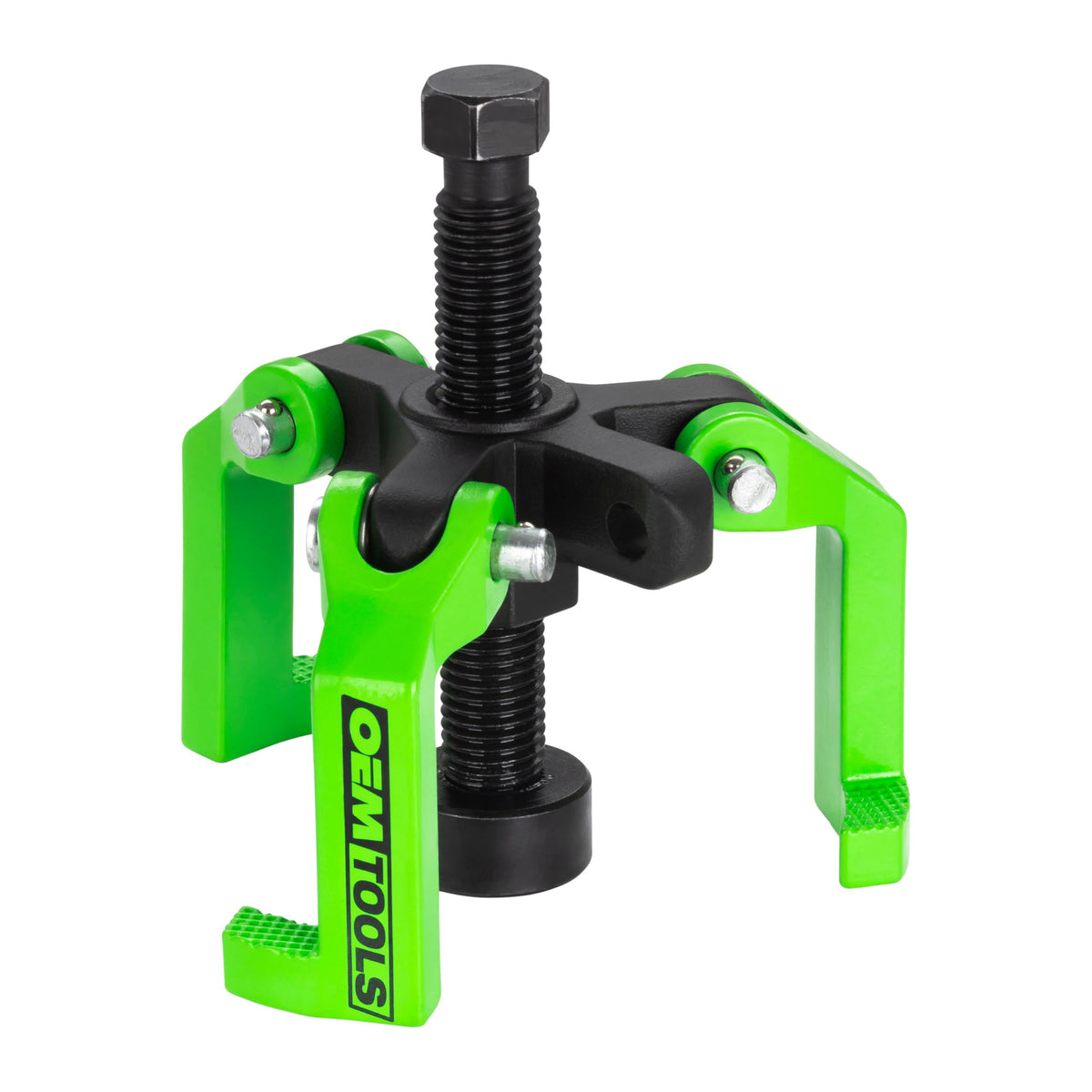OEMTOOLS harmonic balancer puller front view showing compact design and durable finish for reliable pulls