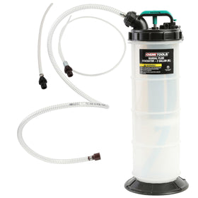 OEMTOOLS front view of reservoir showing compact design and spill control