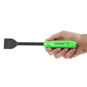 OEMTOOLS scraper next to ruler showing scale and precise blade widths for accurate fit