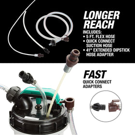 OEMTOOLS ergonomic pump handle being pressed for low-effort extraction