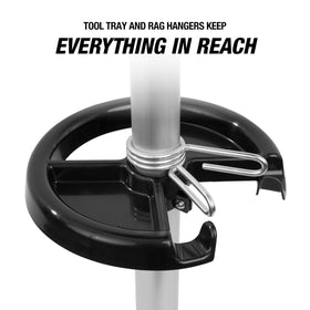 OEMTOOLS heavy-duty casters under base for smooth rolling across workshop floors