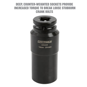 OEMTOOLS impact socket side stamp visible for quick size identification