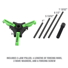 OEMTOOLS spring-loaded jaw detail highlighting quick setup