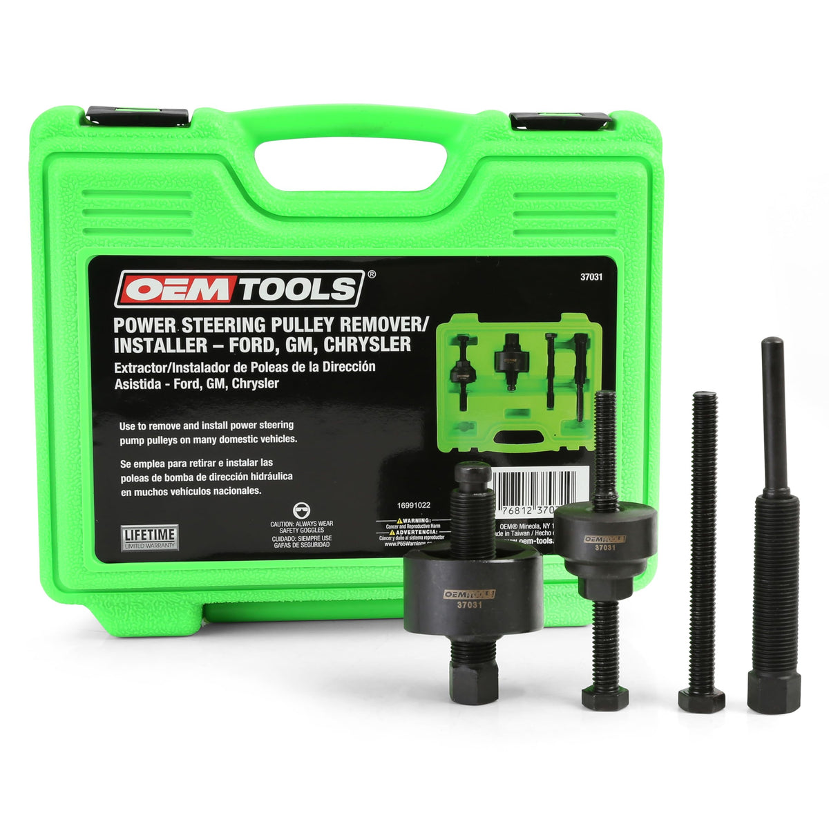 OEMTOOLS kit front view showing case and components for quick identification and readiness