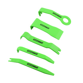 OEMTOOLS kit front view showing five nylon trim tools for scratch-free removal