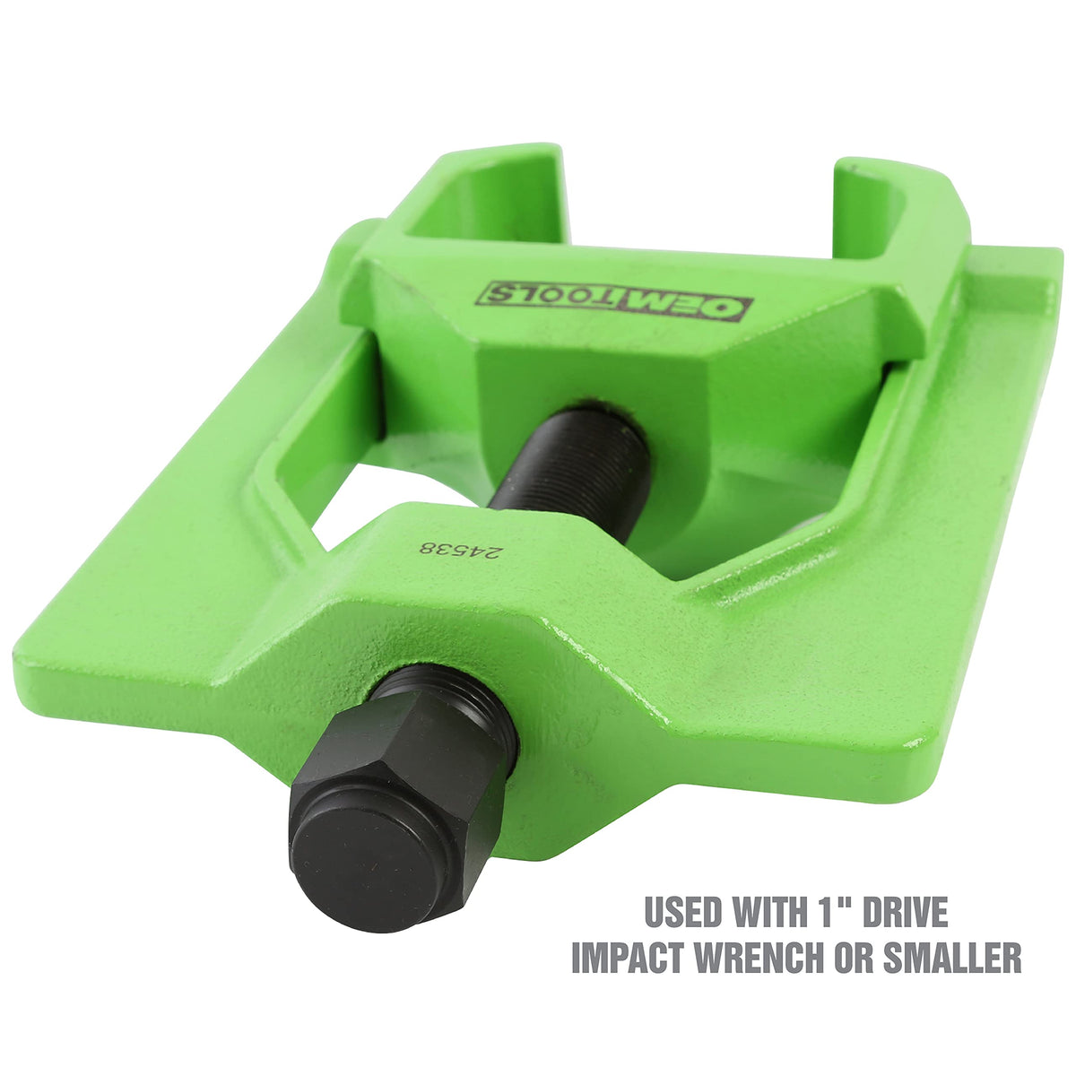 OEMTOOLS label and model stamp highlighting durability and identification benefit