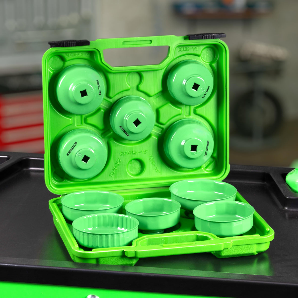 OEMTOOLS lifestyle garage setup showing professional organization and readiness