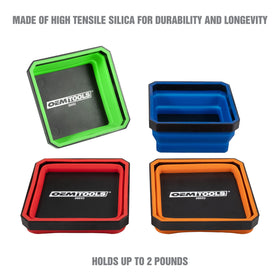 OEMTOOLS magnetic base close-up showing strong grip to metal surfaces