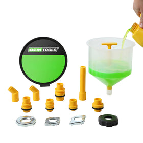 OEMTOOLS front view of kit packaging showing components and benefits