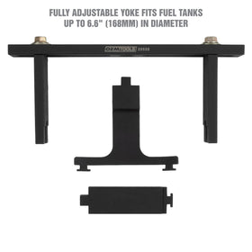 OEMTOOLS notched arm tip engaging ring ridge to prevent slipping and protect the collar