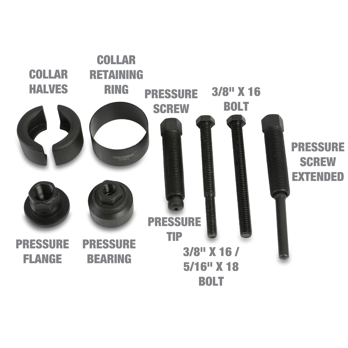 OEMTOOLS puller legs close-up highlighting solid construction for reliable use