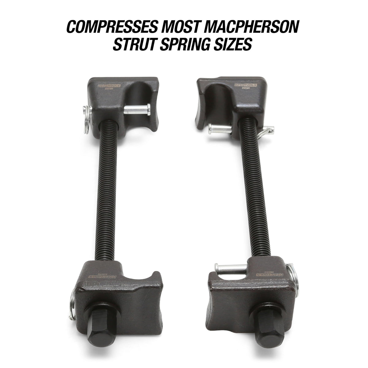 OEMTOOLS side profile with compressed spring showing even pressure distribution benefit