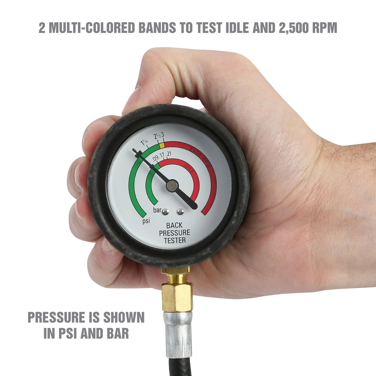 OEMTOOLS six-foot hose straightened to show reach and convenience