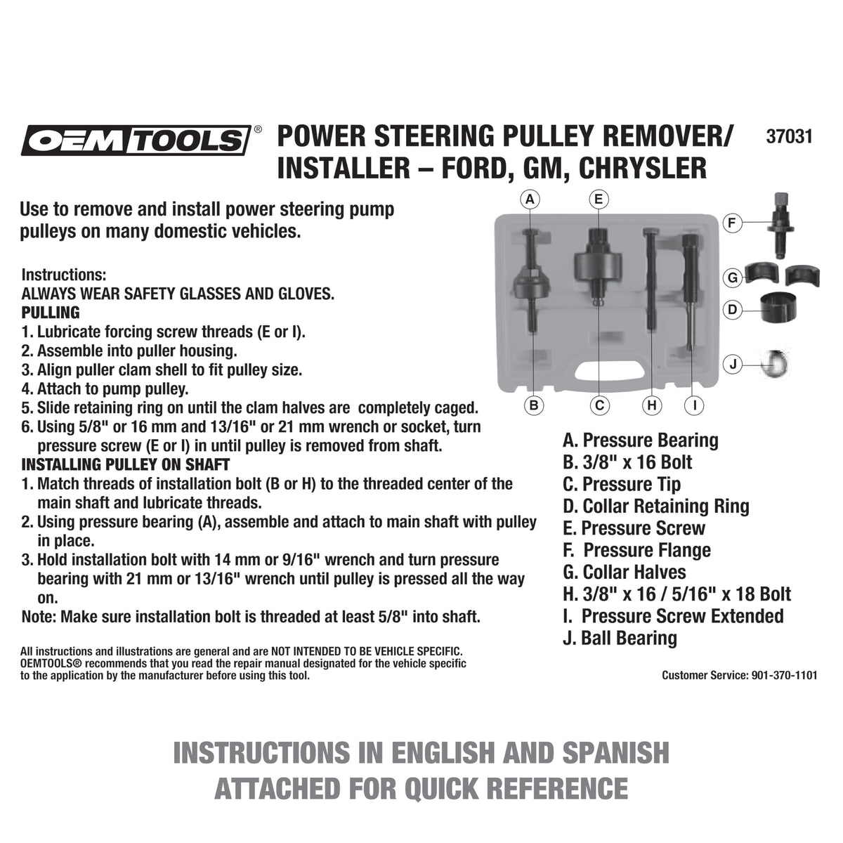 OEMTOOLS kit held in hand to show compact size and portability for mobile mechanics