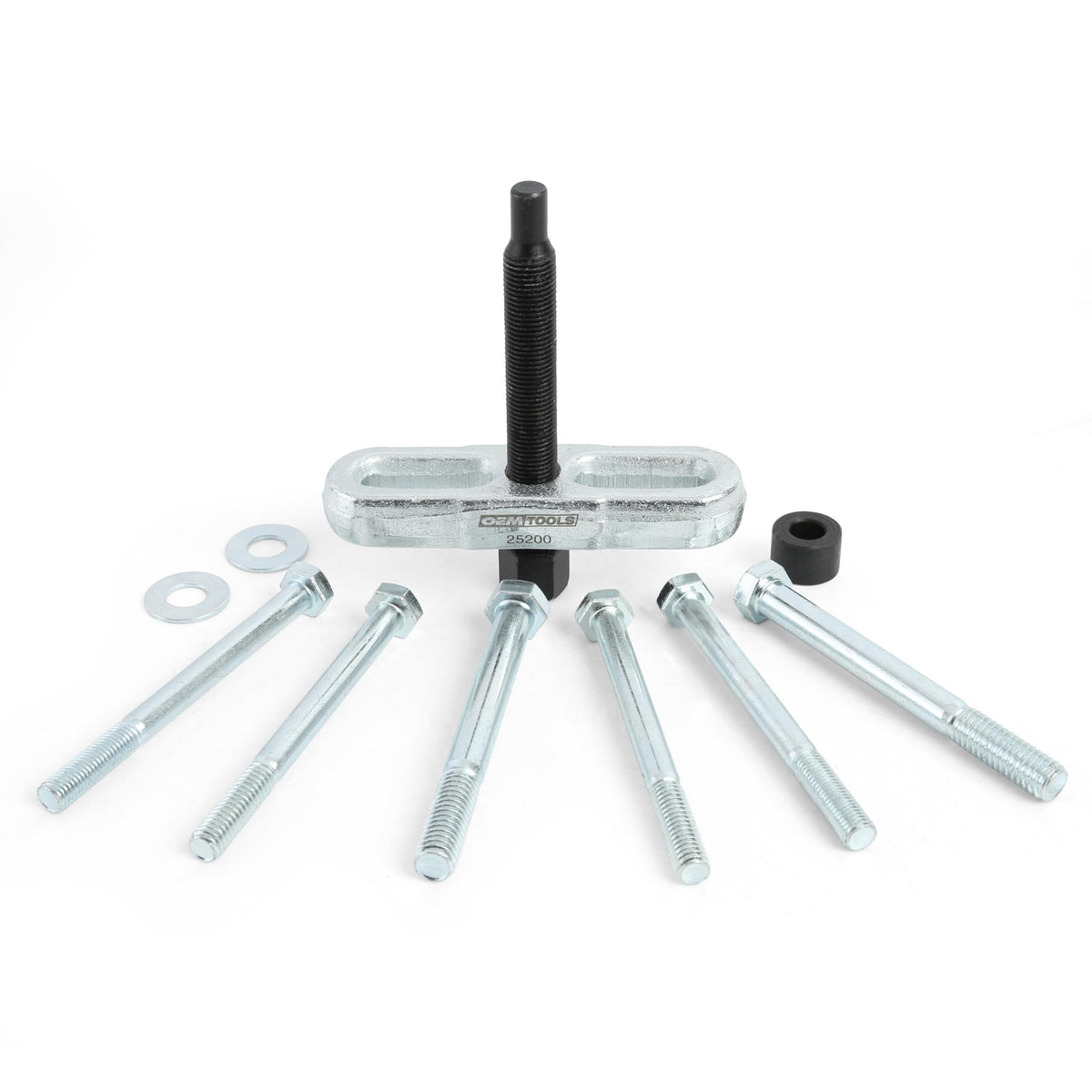 OEMTOOLS front view of complete puller kit showing organized components and reliability